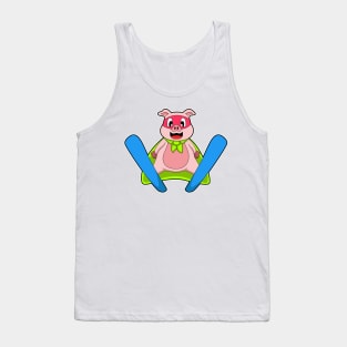 Pig Skier Ski Tank Top